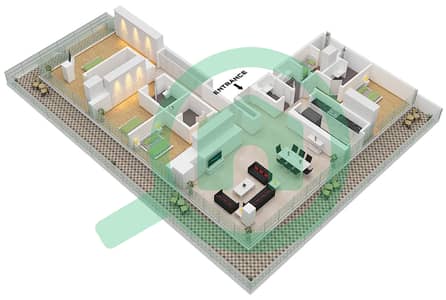 Eden House The Canal - 4 Bedroom Apartment Unit 14 FLOOR 4 Floor plan