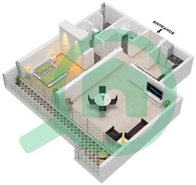 Eden House The Canal - 1 Bedroom Apartment Unit 13 FLOOR 4 Floor plan