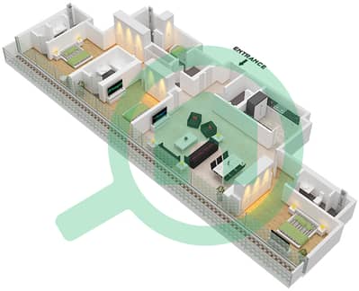 Eden House The Canal - 3 Bedroom Apartment Unit 9 FLOOR 4 Floor plan
