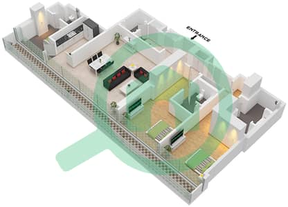 Eden House The Canal - 2 Bedroom Apartment Unit 4 FLOOR 4 Floor plan