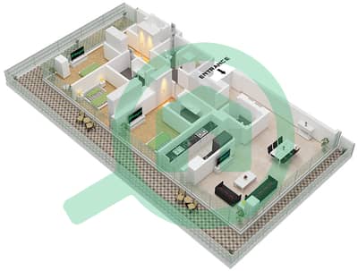 Eden House The Canal - 3 Bedroom Apartment Unit 2 FLOOR 4 Floor plan