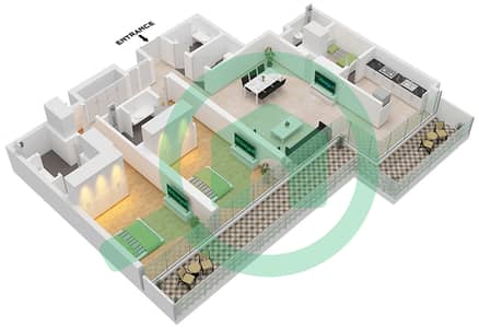 Eden House The Canal - 2 Bedroom Apartment Unit 15 FLOOR 3 Floor plan