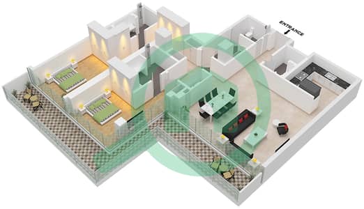Eden House The Canal - 2 Bedroom Apartment Unit 8 FLOOR 3 Floor plan