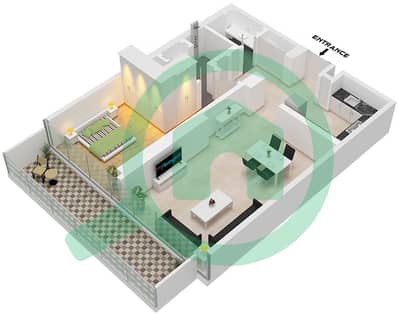 Eden House The Canal - 1 Bedroom Apartment Unit 7 FLOOR 3 Floor plan