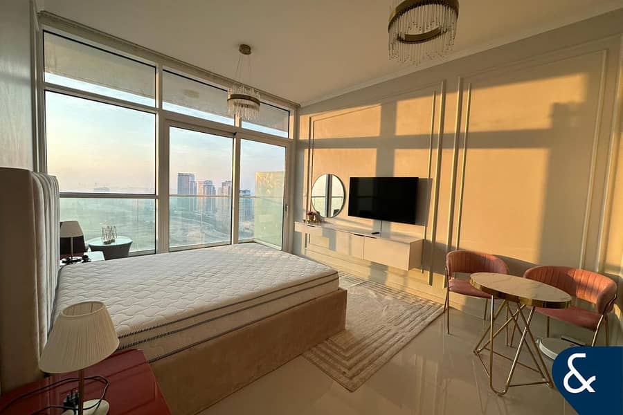 High Floor | Golf Views | Furnished | Balcony