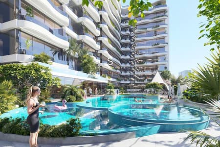 1 Bedroom Apartment for Sale in Jumeirah Village Circle (JVC), Dubai - 311-POOL 01. png