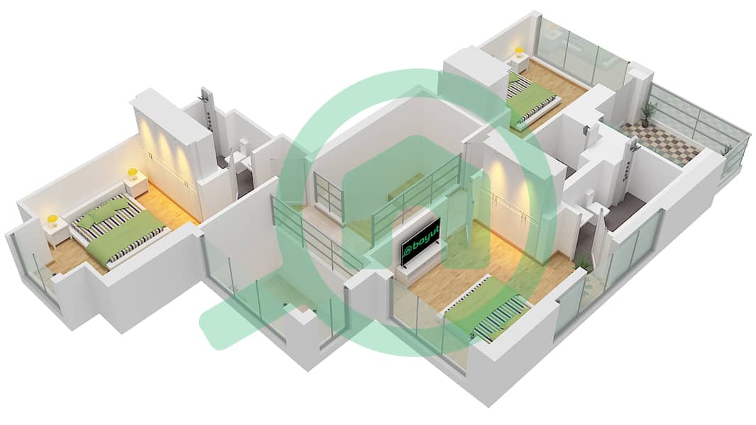 Waves Opulence - 4 Bedroom Apartment Type/unit A / UNIT 9 Floor plan Type A Unit 9 Floor 11,13,15,17,19,23,25,27,29,31,33 interactive3D