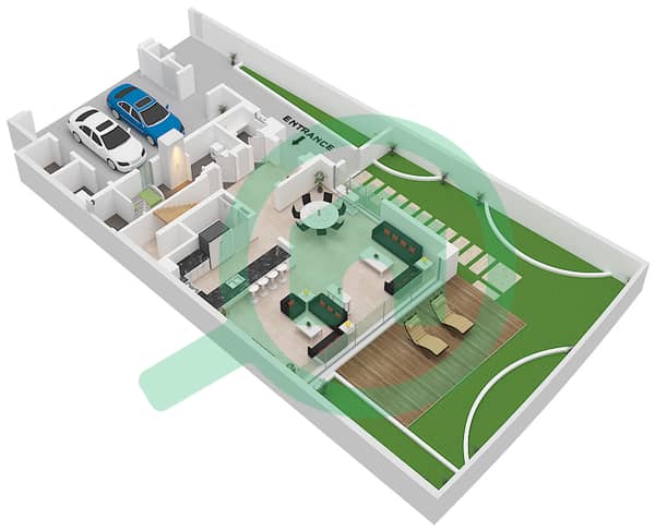 Type 1B Unit 3C-Semi Detached Floor Ground