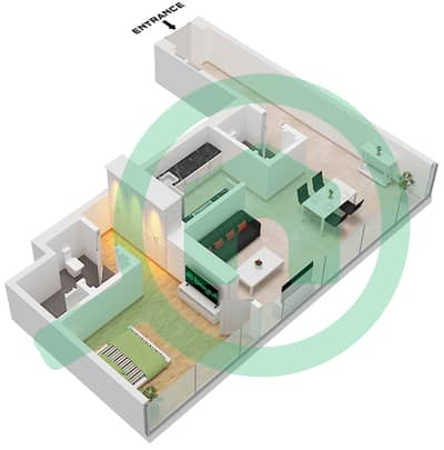 Eden House The Canal - 1 Bedroom Apartment Unit 3 FLOOR 3 Floor plan