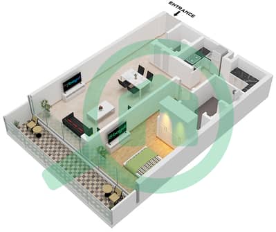 Eden House The Canal - 1 Bedroom Apartment Unit 14 FLOOR 2 Floor plan