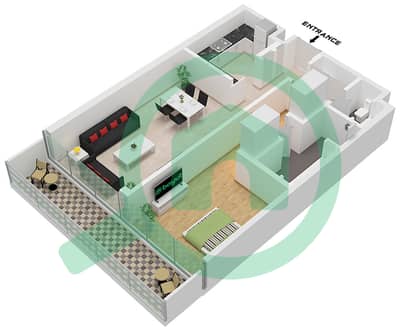 Eden House The Canal - 1 Bedroom Apartment Unit 8 FLOOR 2 Floor plan