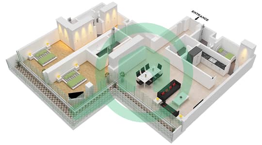 Eden House The Canal - 2 Bedroom Apartment Unit 7 FLOOR 2 Floor plan