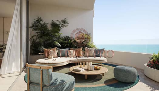 فلیٹ 3 غرف نوم للبيع في جزيرة المرجان، رأس الخيمة - Balcony-03. jpg