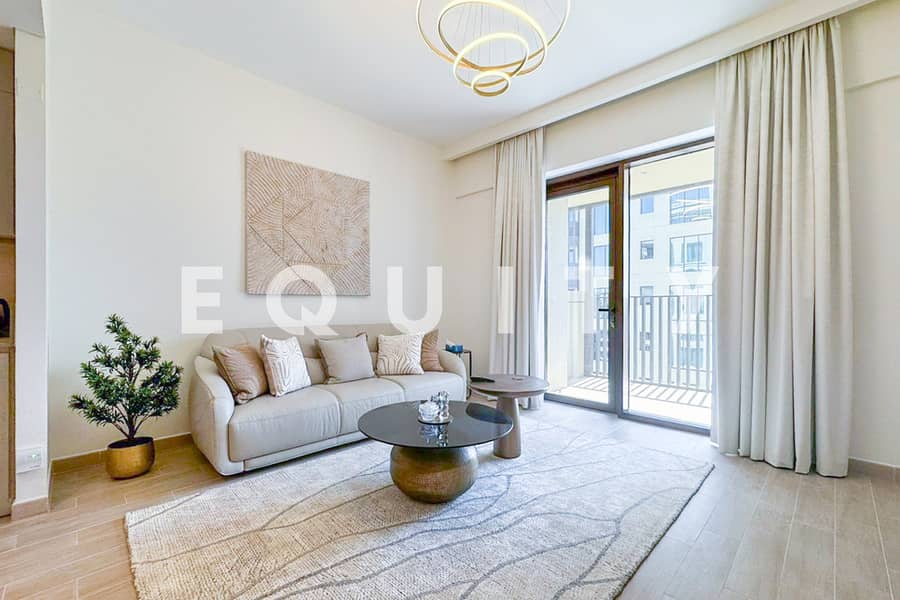 位于迪拜溪港，微风倾城公寓，微风倾城3号 1 卧室的公寓 115000 AED - 12458018