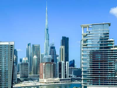 Studio for Rent in Business Bay, Dubai - High Floor | Burj Khalifa View | Vacant
