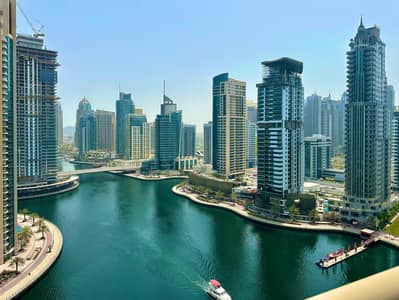 2 Bedroom Flat for Rent in Dubai Marina, Dubai - Marina Canal View | Unfurnished | Chiller Free