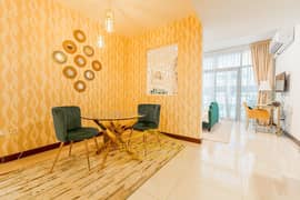 Unique Fully Furnished Studio Separated into Living & Bedroom