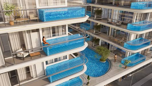 1 Bedroom Apartment for Sale in Mohammed Bin Rashid City, Dubai - Shot09PoolSemiAerialJpeg. jpg