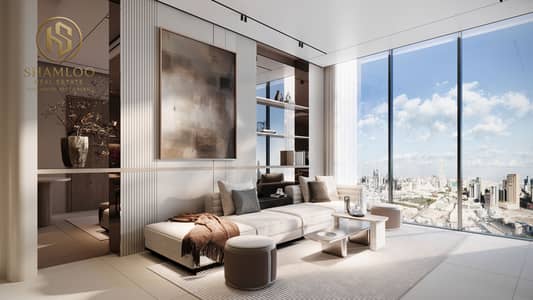 1 Bedroom Flat for Sale in Jumeirah Village Triangle (JVT), Dubai - JVT-1BHK-LIVING 1-adjusted. jpg