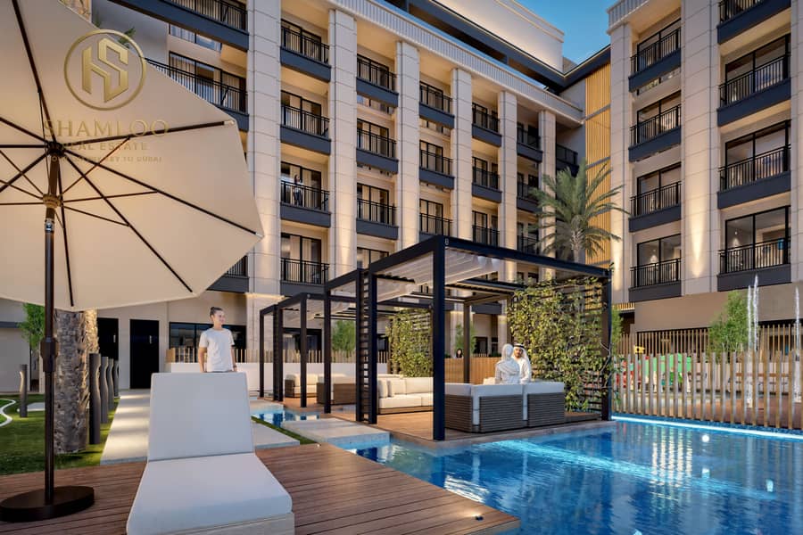 15 Berkeley Square Poolside Seating Night. png