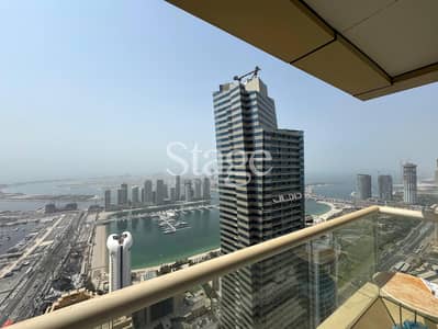 2 Bedroom Apartment for Rent in Dubai Marina, Dubai - SEA VIEW | FURNISHED | NEAR TRAM | HIGH FLOOR