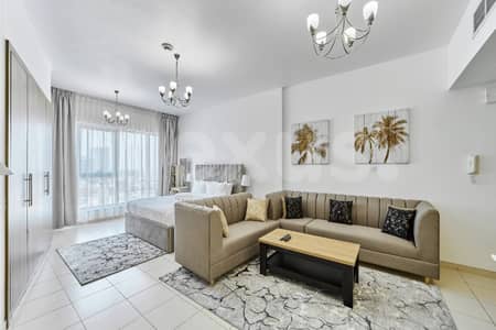 Studio for Rent in Dubai Land Residence Complex, Dubai - Fully Furnished | Open View | Well Maintained
