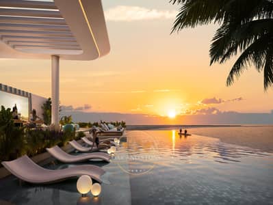 迪拉岛， 迪拜 2 卧室单位待售 - Infinity Pool & Sunset. jpg