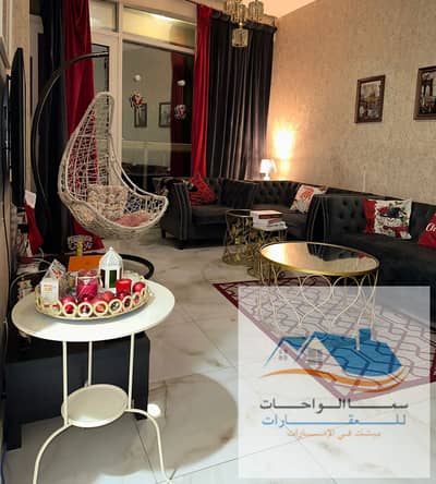 1 Bedroom Flat for Rent in Al Qasba, Sharjah - Sharjah, Al Qasba, a room, a comprehensive kitchen for all purposes, a balcony. The price is 4300
