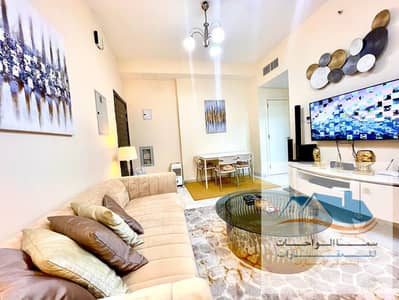1 Bedroom Apartment for Rent in Al Majaz, Sharjah - Al Majaz 2, opposite Al Qasba, the Sultan Building, next to the Babel Towers, A room and a hall with 2 bathrooms and a balcony,