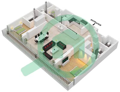 Eden House The Canal - 2 Bedroom Apartment Unit 5 FLOOR 2 Floor plan