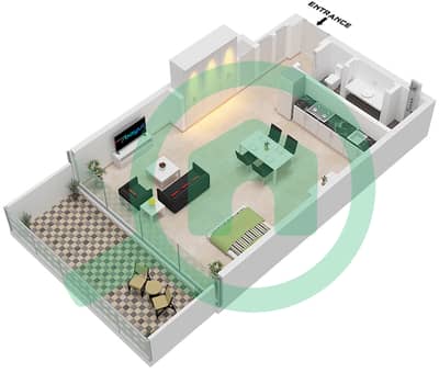 Eden House The Canal - Studio Apartment Unit 12 FLOOR 1 Floor plan