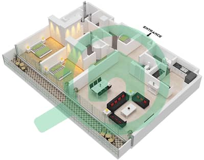 Eden House The Canal - 2 Bedroom Apartment Unit 9 FLOOR 1 Floor plan