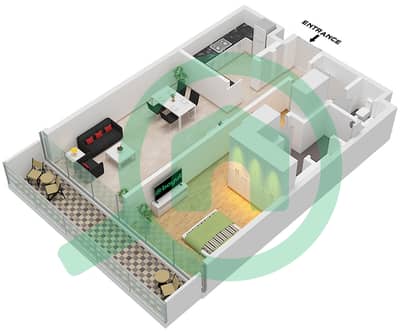 Eden House The Canal - 1 Bedroom Apartment Unit 7 FLOOR 1 Floor plan