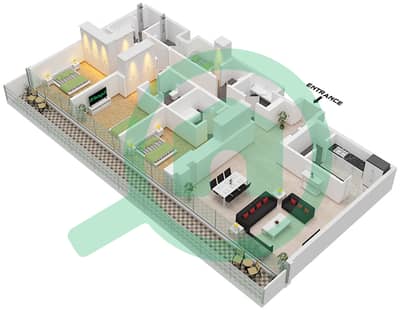 Eden House The Canal - 3 Bedroom Apartment Unit 4 FLOOR 1 Floor plan