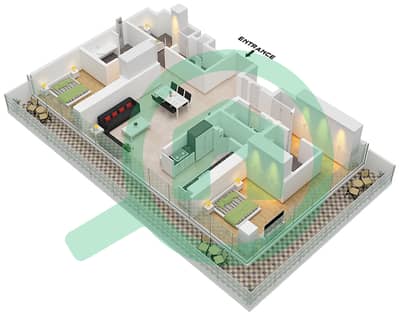 Eden House The Canal - 2 Bedroom Apartment Unit 3 FLOOR 1 Floor plan