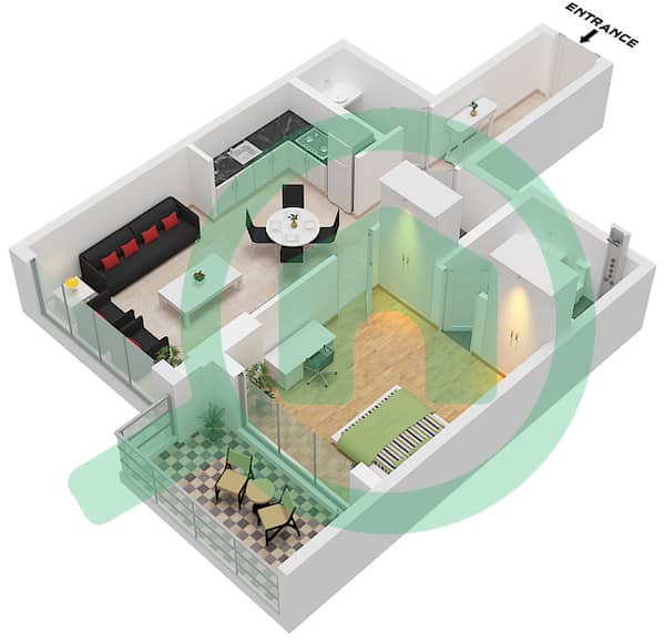 Type D Unit 16 Floor 1-13