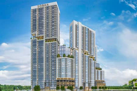 3 Bedroom Flat for Sale in Sobha Hartland, Dubai - Corner Unit | Full Lagoon View | High Floor