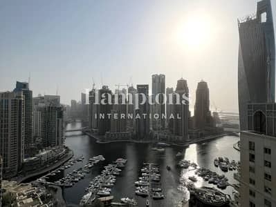 3 Bedroom Apartment for Rent in Dubai Marina, Dubai - Upgraded 3BR+M | Marina View | Vacant