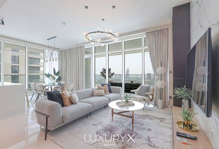 3 Bedroom Apartment for Sale in Dubai Harbour, Dubai - High Floor I Upgraded and Furnished I Vacant
