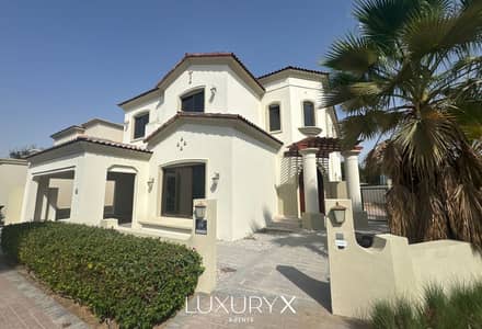 6 Bedroom Villa for Rent in Arabian Ranches, Dubai - Opposite Pool and Park | Pending Landscaping