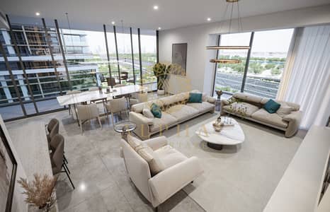 2 Bedroom Flat for Sale in Sobha Hartland, Dubai - living room. jpg