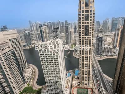 2 Bedroom Flat for Rent in Jumeirah Beach Residence (JBR), Dubai - UNFURNISHED | JBR HIGH FLOOR | MARINA VIEW