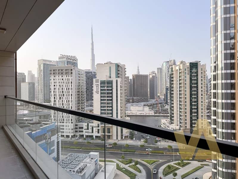 High Floor | Canal l Burj View | Upgraded l Vacant