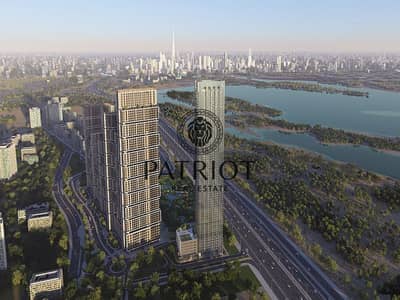 2 Bedroom Apartment for Sale in Sobha Hartland, Dubai - Aerial Shot. jpg