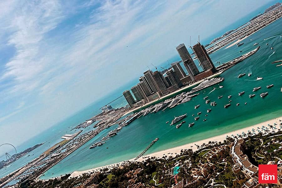 Full Sea and Palm View | Fully Furnished