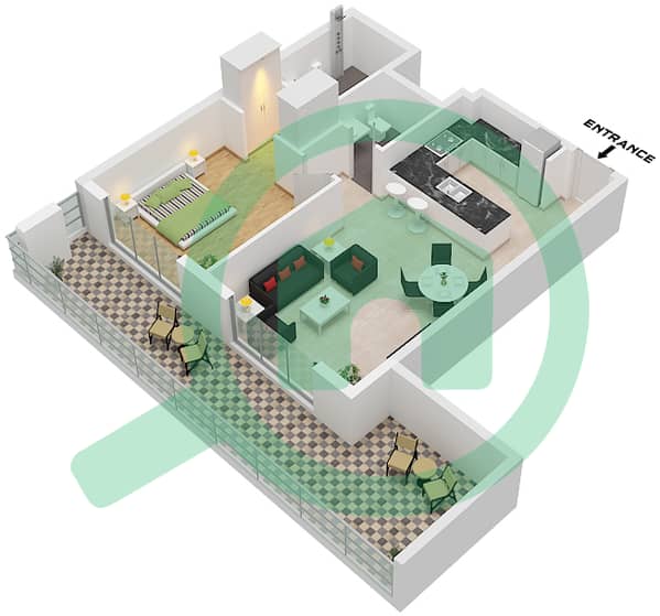 Type B Unit 8 Floor 2-5 Type B Unit 8 Floor 2-5