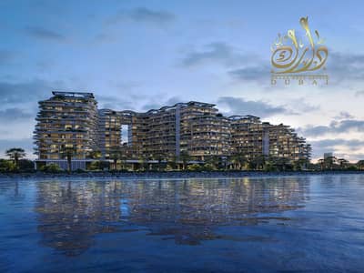 1 Bedroom Apartment for Sale in Al Marjan Island, Ras Al Khaimah - Waterfront Night View. jpg
