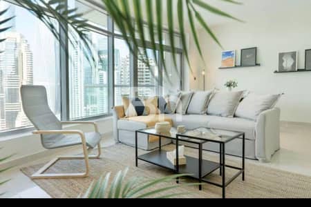 2 Bedroom Flat for Rent in Dubai Marina, Dubai - High Floor | Open View | Furnished
