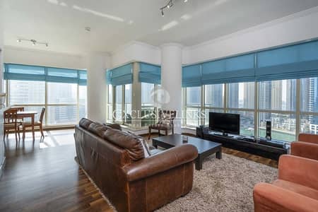 2 Bedroom Flat for Rent in Dubai Marina, Dubai - Upgraded with Modern Furniture | Full Marina View