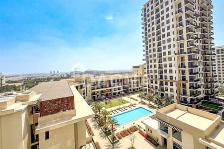 1 Bedroom Flat for Rent in Town Square, Dubai - Furnished | Full Pool View | Direct Park Access